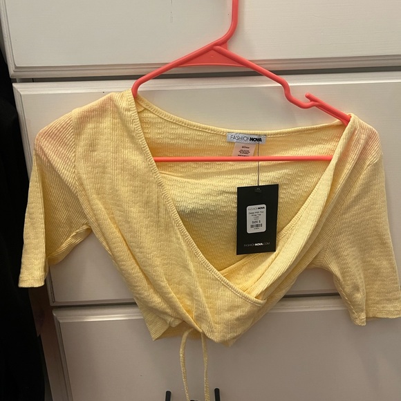 Fashion Nova Tops Fashion Nova Wraparound Shirt Poshmark